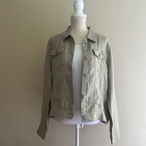 NWT Jones New York Women’s Linen Denim Jacket Size: XL